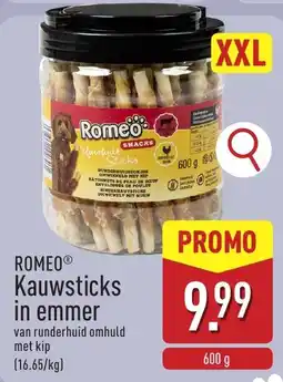 ALDI Romeo kauwsticks in emmer aanbieding