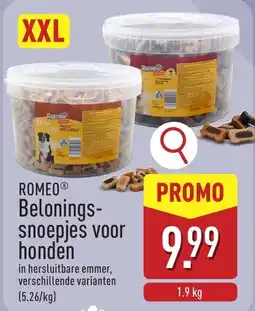ALDI Romeo belonings-snoepjes voor honden aanbieding