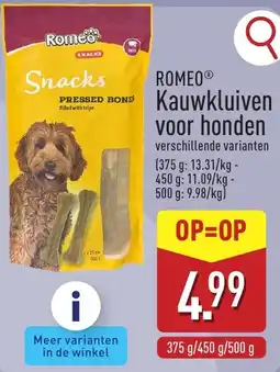 ALDI Romeo kauwkluiven voor honden aanbieding