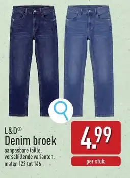 ALDI L&D Denim broek aanbieding
