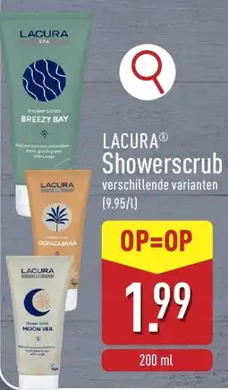 ALDI Lacura showerscrub aanbieding