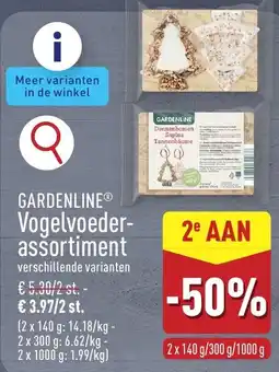 ALDI Gardenline vogelvoeder-assortiment aanbieding