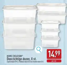 ALDI Doorzichtige dozen aanbieding