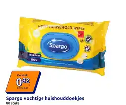 Action Spargo vochtige huishouddoekjes aanbieding