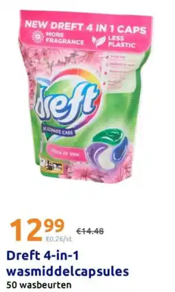 Action Dreft 4-in-1 wasmiddelcapsules aanbieding