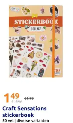 Action Craft Sensations stickerboek aanbieding