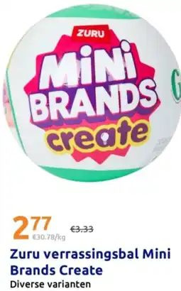 Action Zuru verrassingsbal Mini Brands Create aanbieding