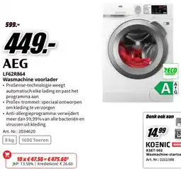 MediaMarkt AEG LF62R864 Wasmachine voorlader aanbieding