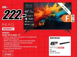 MediaMarkt 400684 QLED 4K Google TV aanbieding