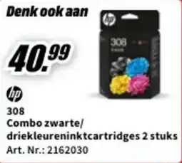 MediaMarkt Hp 308 Combo zwarte/ driekleureninktcartridges aanbieding