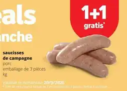 Spar Saucisses de campagne aanbieding