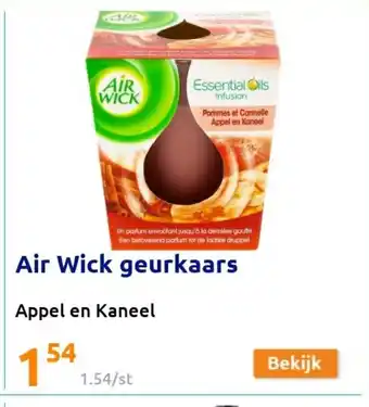 Action Air Wick geurkaars Apple en Kaneel aanbieding