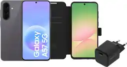 Coolblue Samsung Galaxy A57 256GB Grijs 5G + Basis Accessoirepakket aanbieding