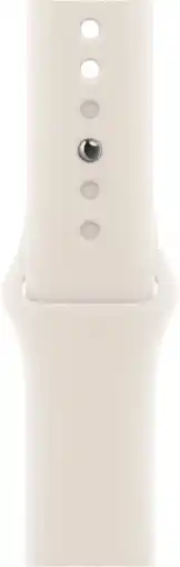 Coolblue Apple Watch 38/40/41 mm Bracelet Silicone Lumière Stellaire - S/M aanbieding