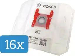 Coolblue Bosch BBZ16GALL Sacs d'aspirateur (16 pièces) aanbieding