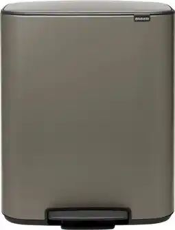 Coolblue Brabantia Bo Poubelle à Pédale 60 Litres Platine aanbieding