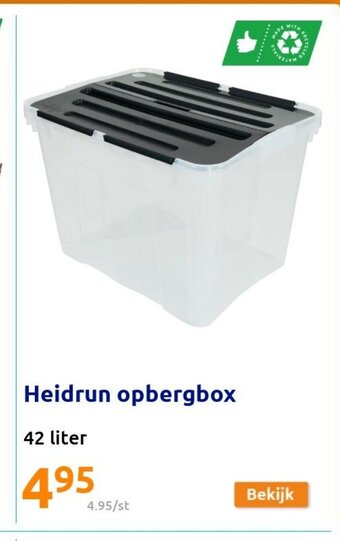 Action Heidrun opbergbox 42 liter aanbieding