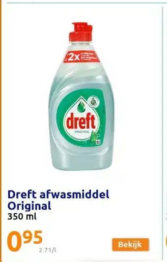 Action Dreft afwasmiddel Original 350 ml aanbieding