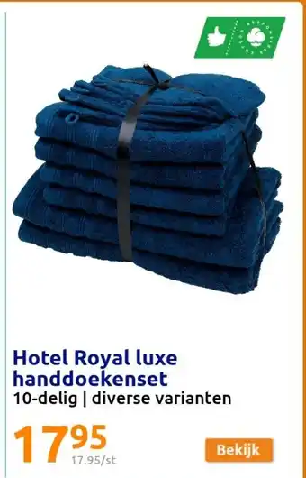 Action Hotel Royal luxe handdoekenset 10-delig aanbieding