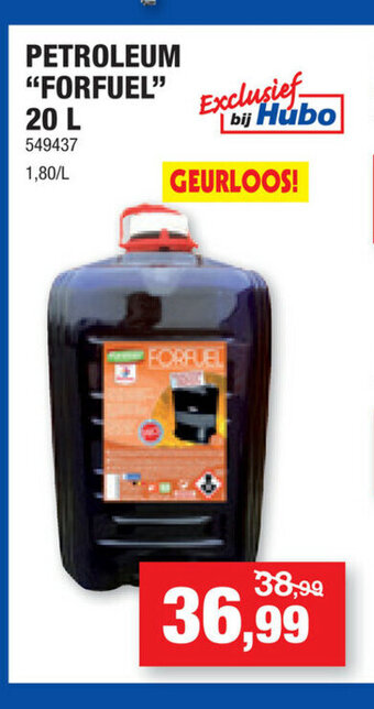 Hubo Petroleum "forfuel" 20 L aanbieding