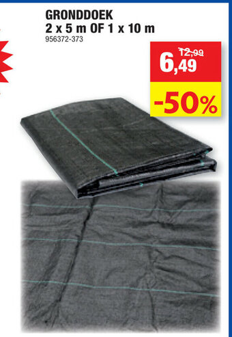 Hubo Gronddoek 2 x 5 m of 1 x 10 m aanbieding