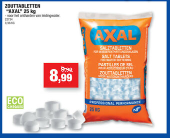 Hubo Zouttabletten "Axal" 25 kg aanbieding