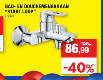 Hubo Bad- en douchemengkraan "Start loop" aanbieding