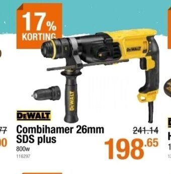 Cevo Dewalt Combihamer 26mm SDS plus 800 W aanbieding