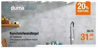 Kunststofwandtegel 37.5 x 65 cm