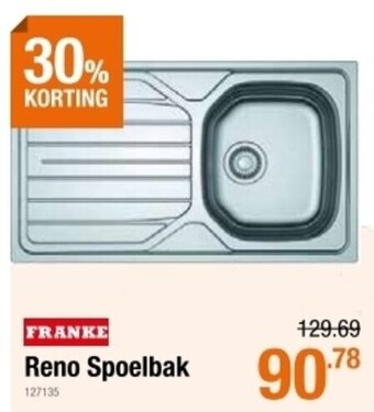 Cevo Franke reno spoelbak aanbieding