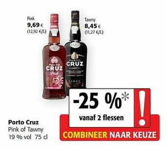 Colruyt Porto cruz pink of tawny aanbieding