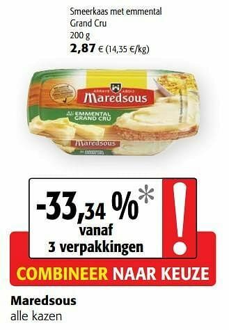 Colruyt Maredsous alle kazen aanbieding