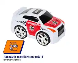Action Raceauto met licht en geluid aanbieding