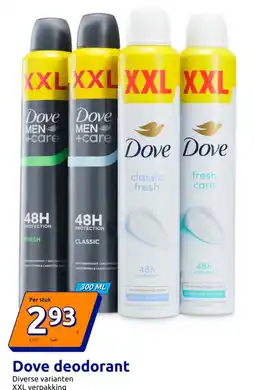 Action Dove deodorant aanbieding