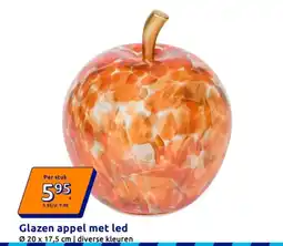 Action Glazen appel met led aanbieding