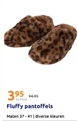 Action Fluffy pantoffels aanbieding