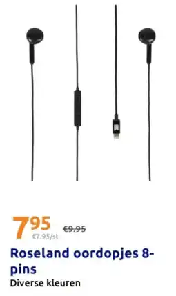 Action Roseland oordopjes 8-pins aanbieding