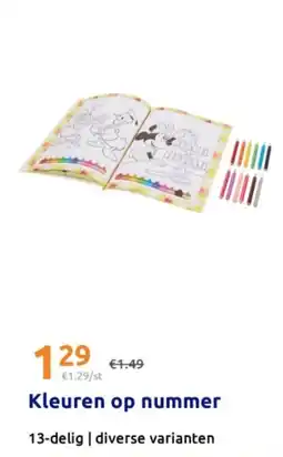 Action Kleuren op nummer aanbieding