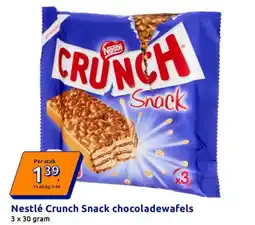 Action Nestlé Crunch Snack chocoladewafels aanbieding