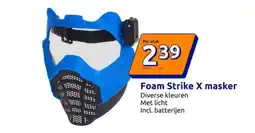 Action Foam Strike X masker aanbieding