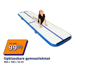 Action Opblaasbare gymnastiekmat aanbieding