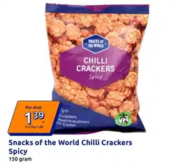 Action Snacks of the World Chilli Crackers aanbieding