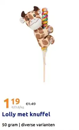 Action Lolly met knuffel aanbieding