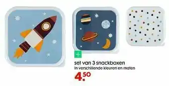 HEMA Set van 3 snackboxen aanbieding