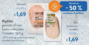 OKay Kipfilet met barbecuekruiden 7 sneden 100 g aanbieding