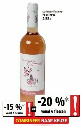 Colruyt Mademoiselle amour vin de france aanbieding