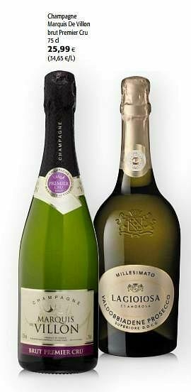 Colruyt Champagne marquis de villon brut premier cru aanbieding