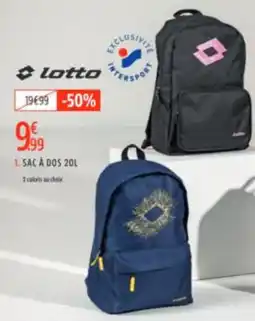 Intersport Sac à dos 20L aanbieding