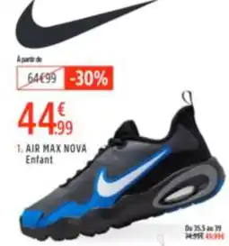 Intersport Nike Air max nova enfant aanbieding