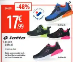 Intersport Fluor enfant aanbieding